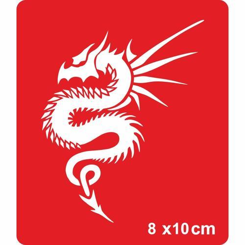 Dikenli Yılan Ejderha Tattoo Geçici Dövme Şablonları Kına Kalıpları