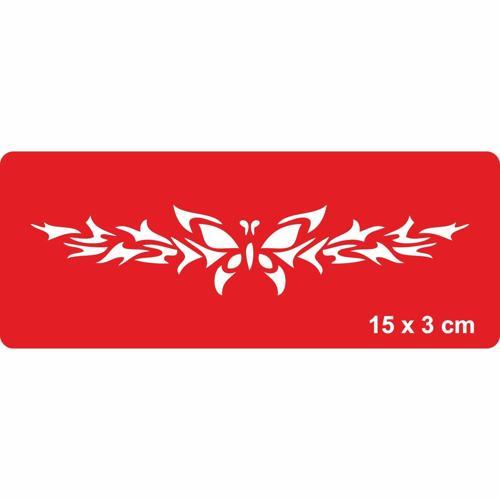 Doğadaki Kelebek Tattoo Geçici Dövme Şablonları Kına Kalıpları