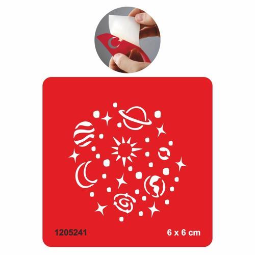 Güneş ve Gezegenler  Tattoo Geçici Dövme Şablonları Kına Kalıpları