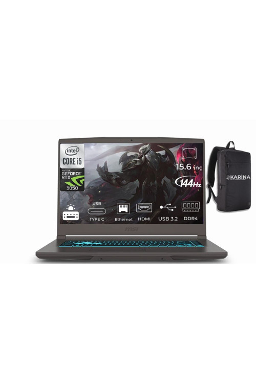 Thın 15 B12Uc-1478Xtr İ5 12450H 16Gb 2Tbssd Rtx3050 Fdos 15.6" 144Hz & B12Uc1478Xtrk09