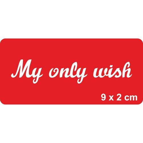 Benim Tek Dileğim!... Tattoo Geçici Dövme Şablonları Kına Kalıpları