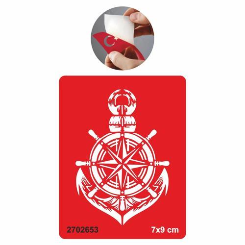 Pusula Dümen Çapa  Tattoo Geçici Dövme Şablonları Kına Kalıpları