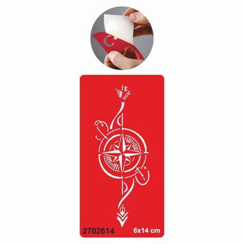 Vicdan Bir Pusula  Tattoo Geçici Dövme Şablonları Kına Kalıpları