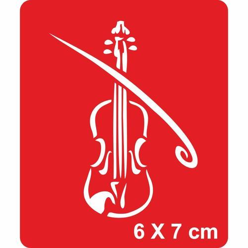Kemancı Başımın Tacı! Tattoo Geçici Dövme Şablonları Kına Kalıpları