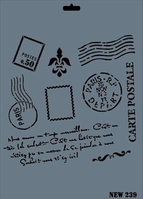 Stencil Boyama Şablonu 25x35 cm. NEW-239