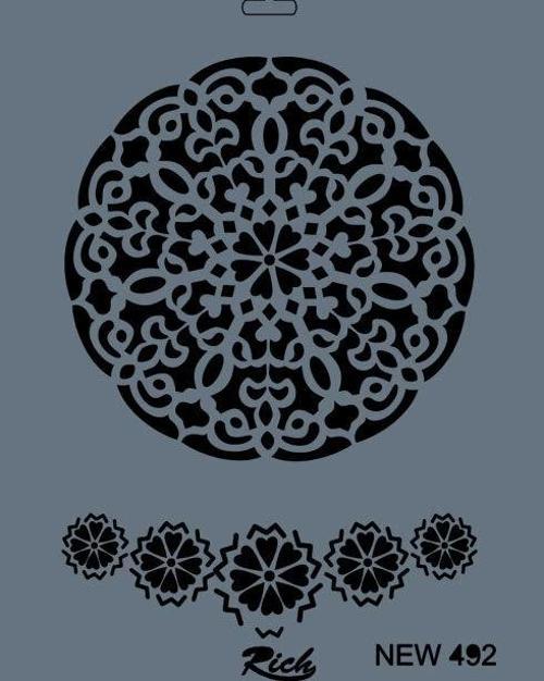 Stencil Boyama Şablonu 25x35 cm. NEW-492