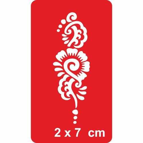 Arabesk Çiçek Tattoo Geçici Dövme Şablonları Kına Kalıpları