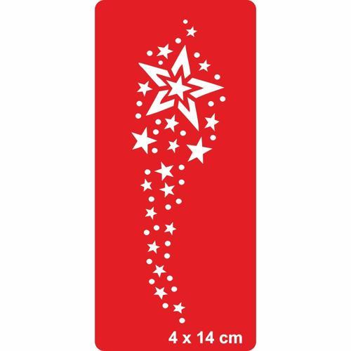 Yıldızlı Yaz Gecesi Tattoo Geçici Dövme Şablonları Kına Kalıpları