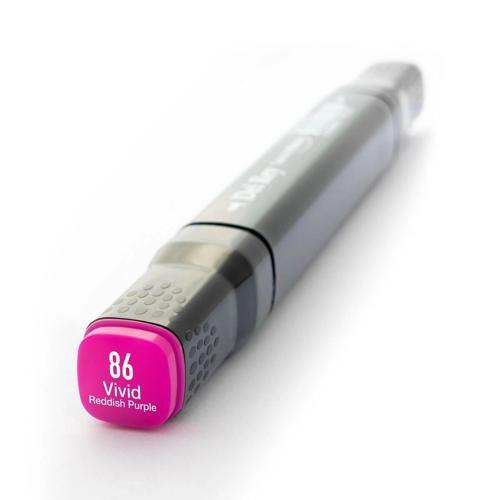 Çift Uçlu Çizim Marker Kalemi 86 Vivid Red Purple