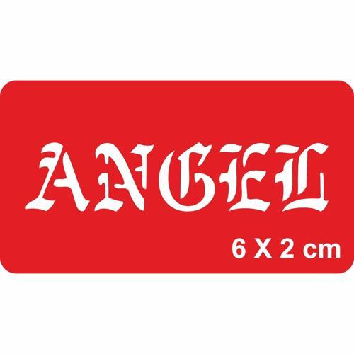 Melek Yazısı Gotik Tattoo Geçici Dövme Şablonları Kına Kalıpları