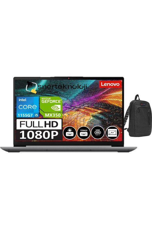 Ideapad 3 Intel Core I5 1155G7 20Gb 1Tb Ssd Mx350 Fdos 15.6" Fhd Bilgisayar Snertech Ç.Hediye