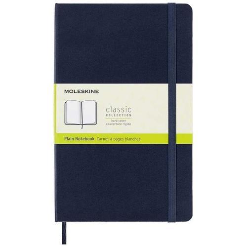 Sert Kapak Çizgisiz Defter L Boy 13x21 cm. 240 Sayfa Safir Mavi