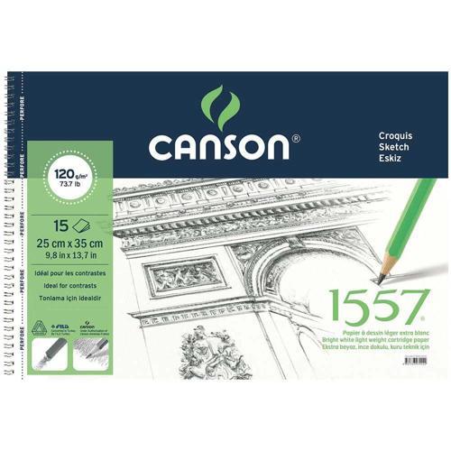 1557 Resim ve Eskiz Çizim Defteri 120 gr. 25x35 cm. 15 Sayfa