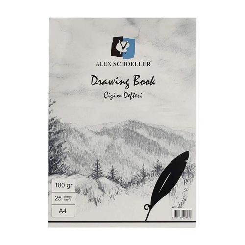Drawing Book Eskiz Çizim Defteri 180 gr. A4 25 yp.
