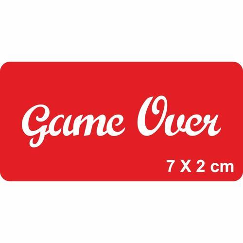Oyun Bitti Yazısı Tattoo Geçici Dövme Şablonları Kına Kalıpları