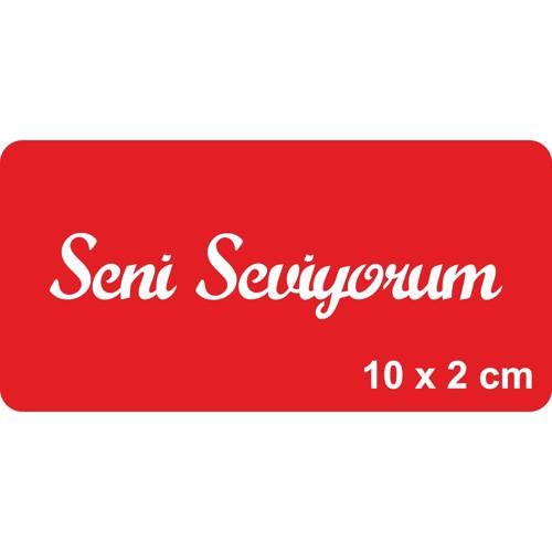 Seni Seviyorum Yazısı Tattoo Geçici Dövme Şablonları Kına Kalıpları