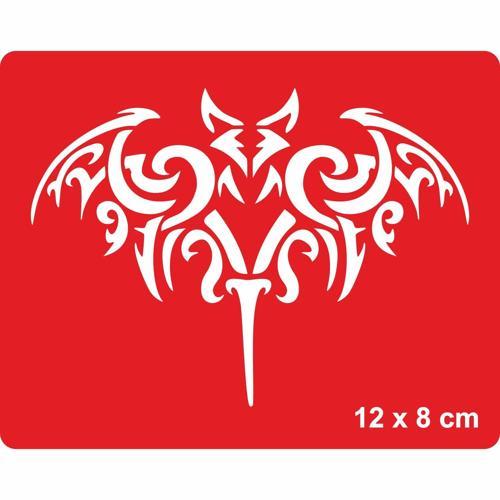 Dev Yarasa Tattoo Geçici Dövme Şablonları Kına Kalıpları