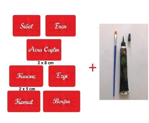 Kına İle İsim Yazma Geçici Dövme Seti Kına ve Fırça Hediyeli