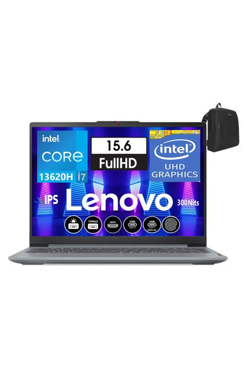Ideapad Slim 3 15Irh8 İ7-13620H 16Gb 256Gb Ssd Fdos 15.6" Fhd Ips 883Em008Ntr01+Zettaçanta