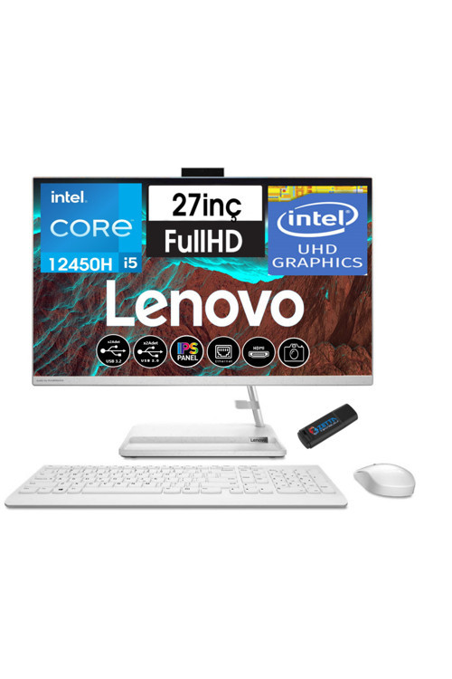 Ideacentre 3 Intel Core I5 12450H 32Gb 1Tb Ssd Wın11H 27" Ips Aıof0Gj00P7Tr33+Zettausbbellek