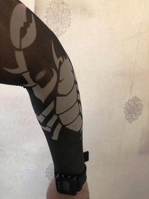 Çift Kol Giyilebilir Dövme Akrep Desenler Tattoo Sleeve