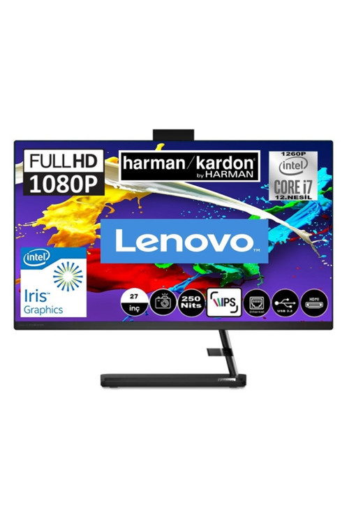 Ideacentre Aıo 3 27Iap7 Intel Core İ7 1260P 32Gb 512Gb Ssd W11P 27'' Fhd All In One Snertech