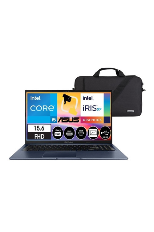 Vivobook 15 Intel Core İ5 1235U 24Gb 1Tb Ssd W11P 15.6" Fhd Bilgisayar Csrtech Çanta Hediye