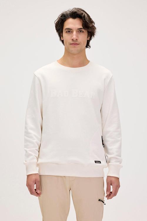 Marlow Beyaz Erkek Sweatshirt