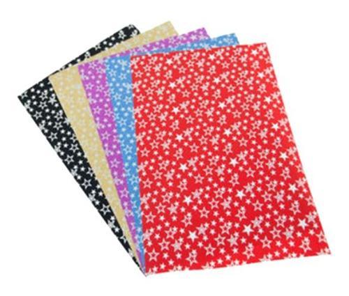 Kikarts Simli Yıldızlı Elişi Kağıdı A4 10Lu - 2 paket