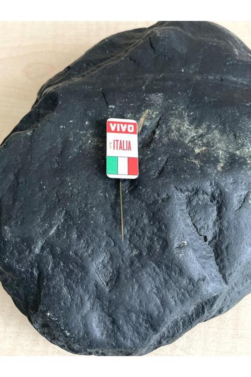 1 Adet Vintage İtalya Rozet Metal Rozet