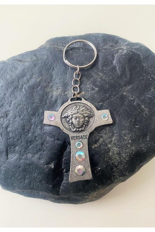 Versage Taşlı Metl Anahtarlık