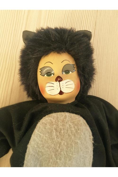 Avrupa Porselen Bebek Porselen Yüzlü Kedi Oyuncak Bebek