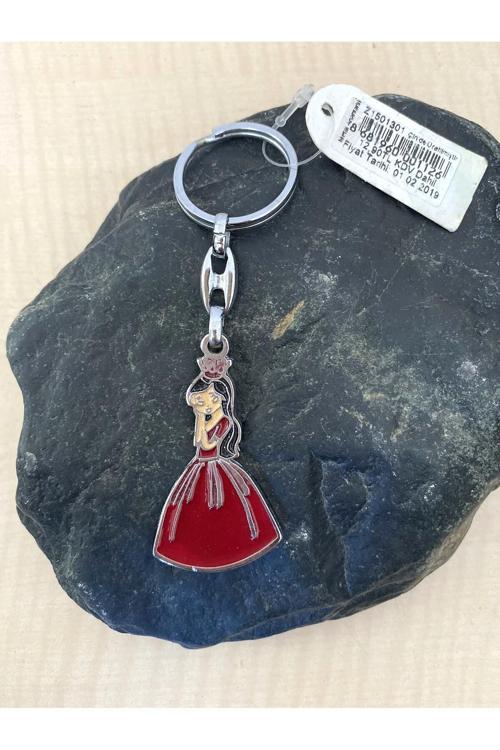 Metal Anahtarlık Pamuk Prenses Temalı Anahtarlık