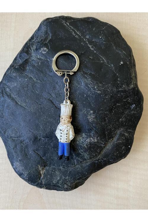 Avrupa Ahçı Temalı Anahtarlık Mika Anahtarlık Koleksiyonluk Anahtarlık