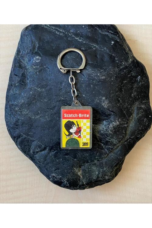 Scotch-Brite Yazılı Fransız Anahtarlık Plastik Anahtarlık Koleksiyonluk Anahtarlık