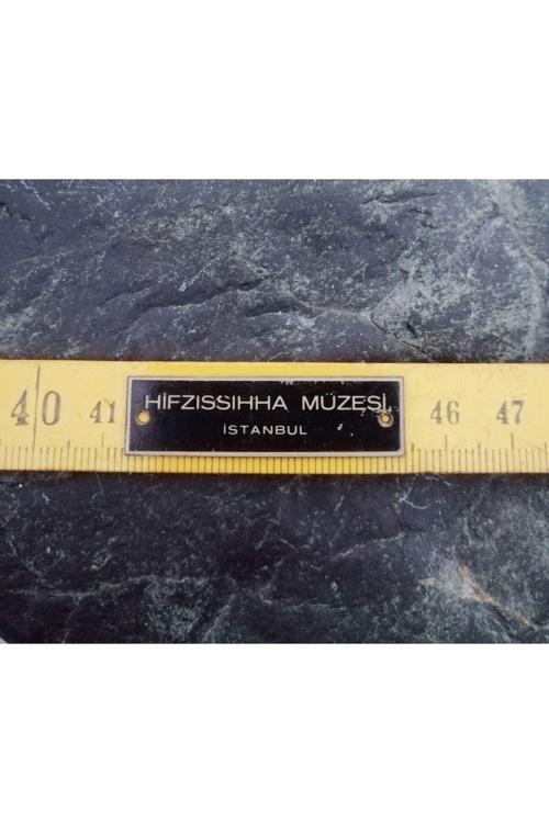 Vintage Metal Etiket Hıfzıssıhha Müzesi Istanbul