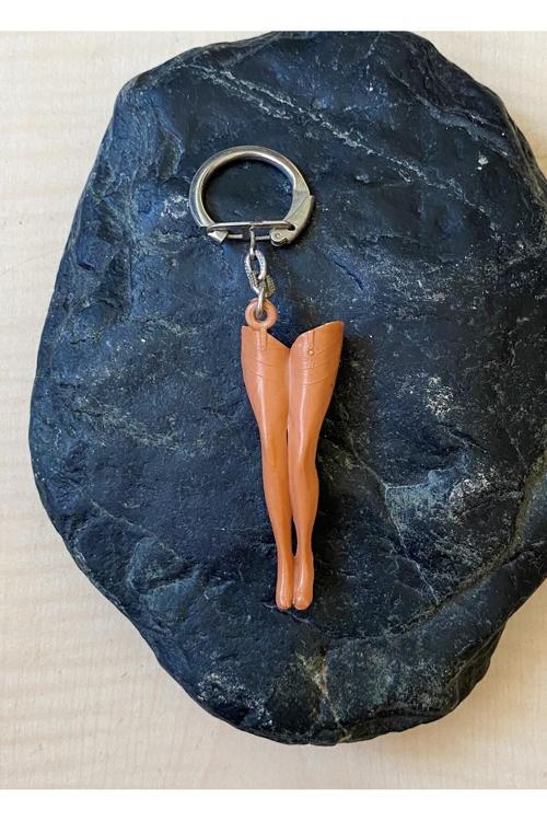 Bacağı Fomunda Anahtarlık Plastik Anahtarlık Koleksiyonluk Anahtarlık