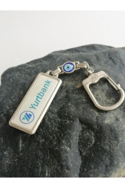 Nazar Boncuklu Yurtbank Metal Anahtarlık No 2