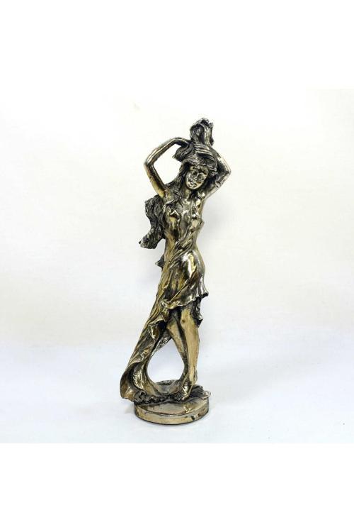 Eski Gümüş Kaplama Manken - Model Biblosu -- Çok Güzel Bir Kadın Biblosu