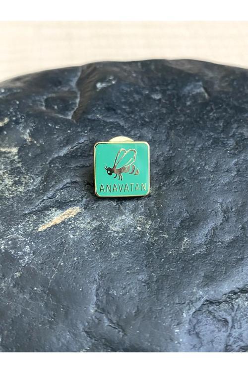 Vintage Anavatan Partisi Rozet Anap Yaka İğnesi Rozet