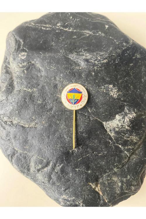 Özel Üretim Nadir Osmanlıca Yazılı Rozet İğneli Rozet Yaka Broşu