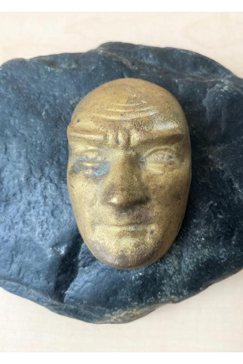 Antika Döküm Pirinç Atatürk Büstü Mustafa Kemal Atatürk Portresi