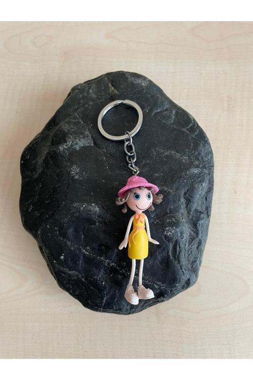 Sevimli Anahtarlık Kız Çocuğu Temalı Plastik Anahtarlık No 13