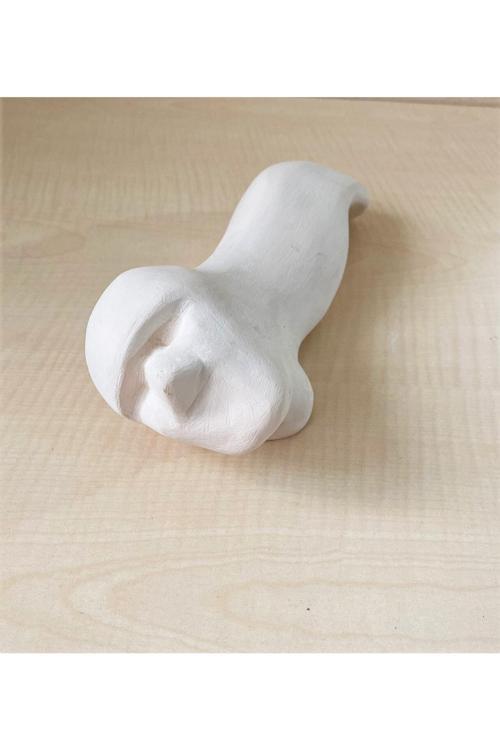 El Yapımı Porselen Biblo Insan Suretli Farklı Biblo Boyasız