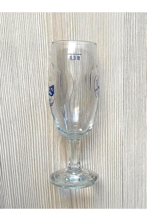 0.3Lt Bira Bardağı Mavi Yazılı Bira Bardağı