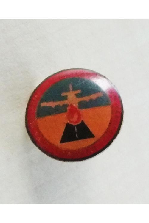 Antika Hava Alanı Ve Uçak Temalı Rozet Yaka Broşu Klipsli Rozet