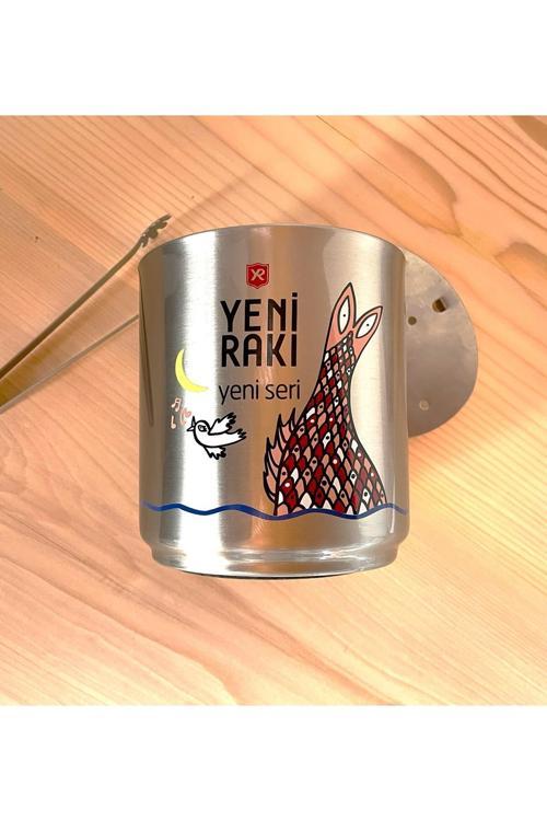 Çelik Buz Kovası Rakı Buz Kovası Kapaksız Model