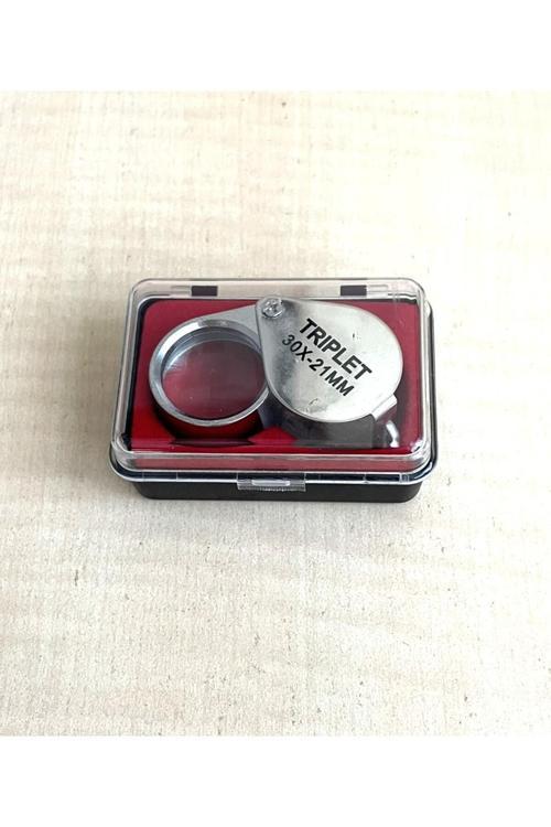 30X 21Mm Metal Küçük Yakın Büyüteci Cep Büyüteci