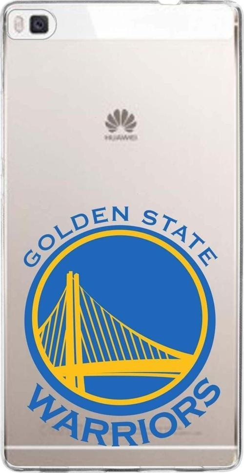 Huawei P8 Uyumlu Kapak Golden State Warriors Tasarımlı Şeffaf Silikon Kılıf