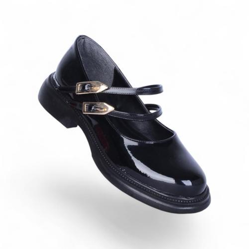 Scarletta S12 Rugan Siyah Kadın Loafer Ayakkabı